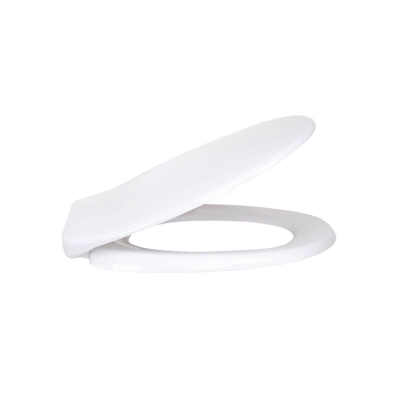 Sedile WC rigido termico bianco - Cerniere MSV in acciaio inossidabile