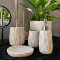 Dispenser di sapone in poliresina HOLLIS grigio e bianco Spirella