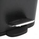 Poubelle à  pédale Acier & Bambou ERIK 5L Noir mat Spirella