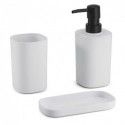 Set de 3 accesorios de baño LONA Blanco MSV