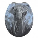 Abattant wc MDF ELEPHANT - Charnières Inox Spirella