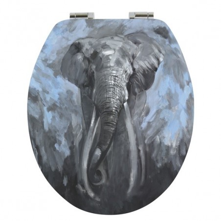 Abattant wc MDF ELEPHANT - Charnières Inox Spirella