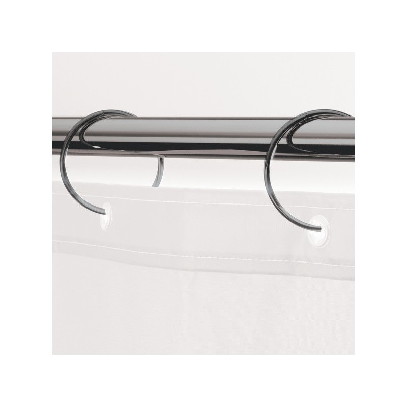 Spirella 12er Set Duschvorhangringe RINGO SMALL Titan Black