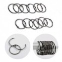 Set of 12 Shower curtain Rings RINGO SMALL Black Titan Spirella