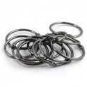 Lot de 12 anneaux pour rideaux de douche RINGO SMALL Noir Titan Spirella