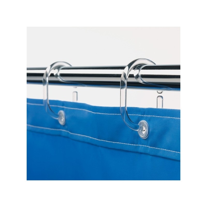 Set of 12 Shower curtain Rings C-MINOR Transparent Spirella