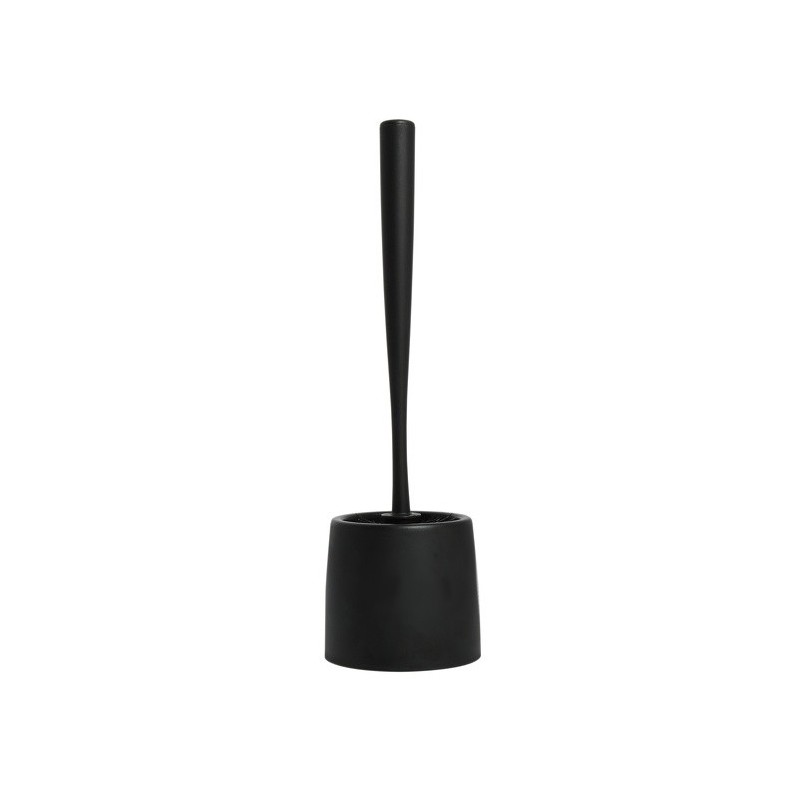 Scopino WC con supporto RICK Nero Spirella
