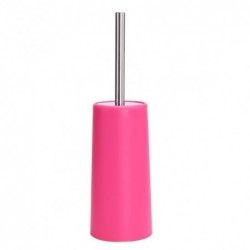 MSV Toilet Brush with PP & Stainless Steel Holder Fuschia Pink