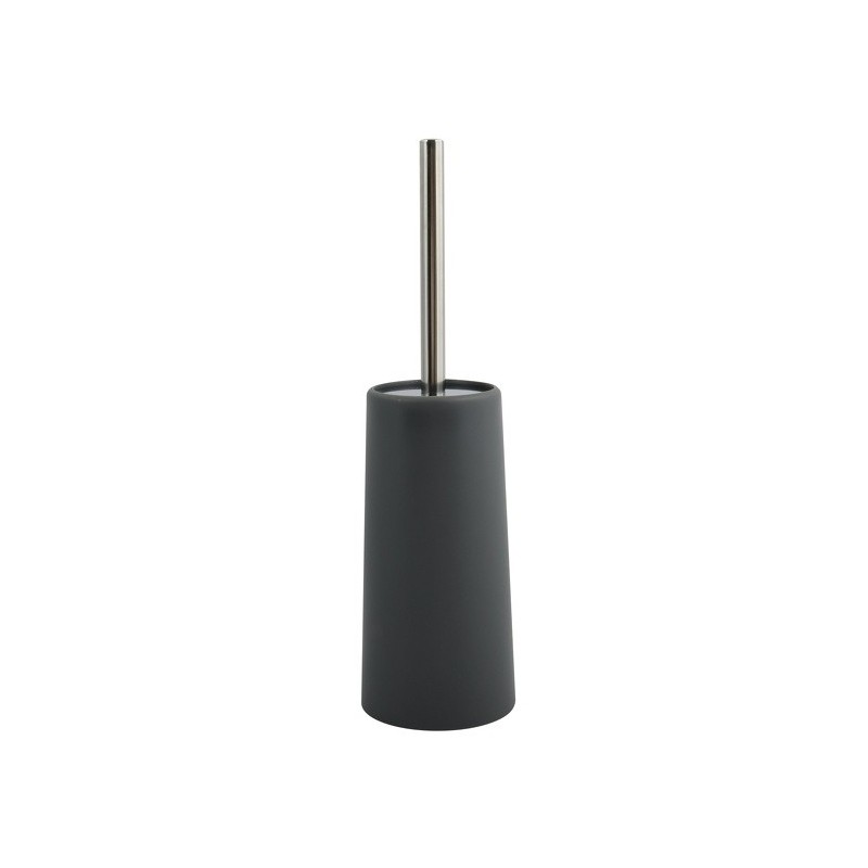 Scopino per WC con supporto e acciaio inox Grigio Antracite MSV