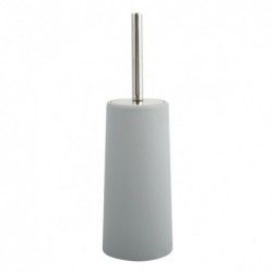Scopino per WC con supporto e acciaio inossidabile Grigio MSV