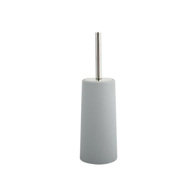 Scopino per WC con supporto e acciaio inossidabile Grigio MSV