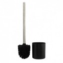 Scopino per WC con supporto in MDF e acciaio inox Square Cottage Sepia MSV