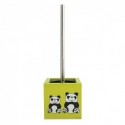 Brosse Wc avec support MDF & Acier Inox Carré Panda MSV