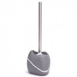 Toilet brush with polyresin holder ZEN Gray MSV