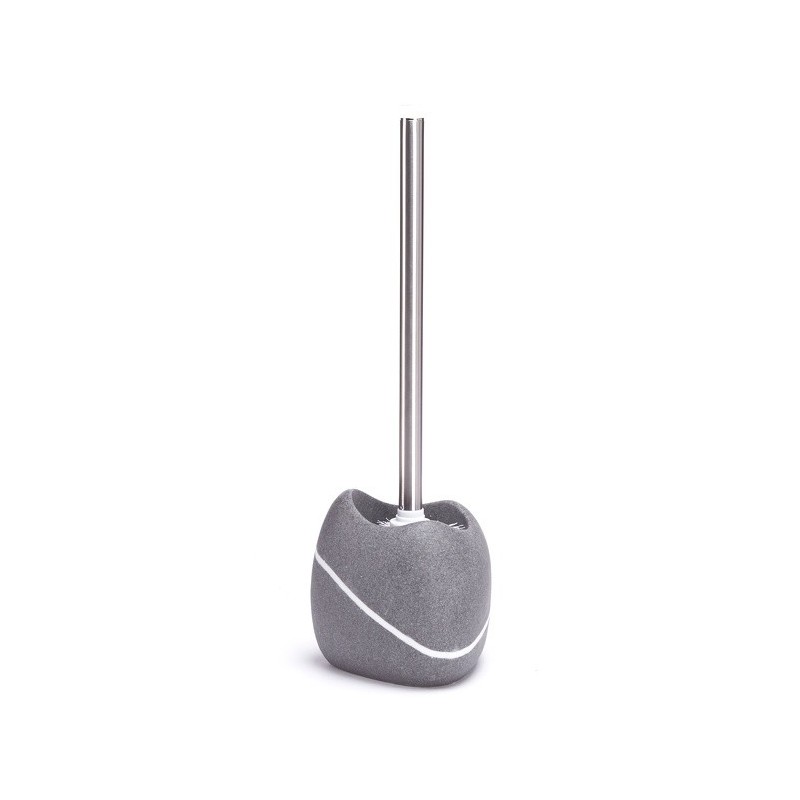 MSV Toilettenbürste mit Halter Polyresin ZEN Grey