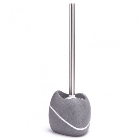 MSV Toilettenbürste mit Halter Polyresin ZEN Grey