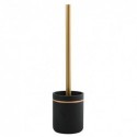 Escobillero con soporte de poliresina BLY Black & Gold Spirella