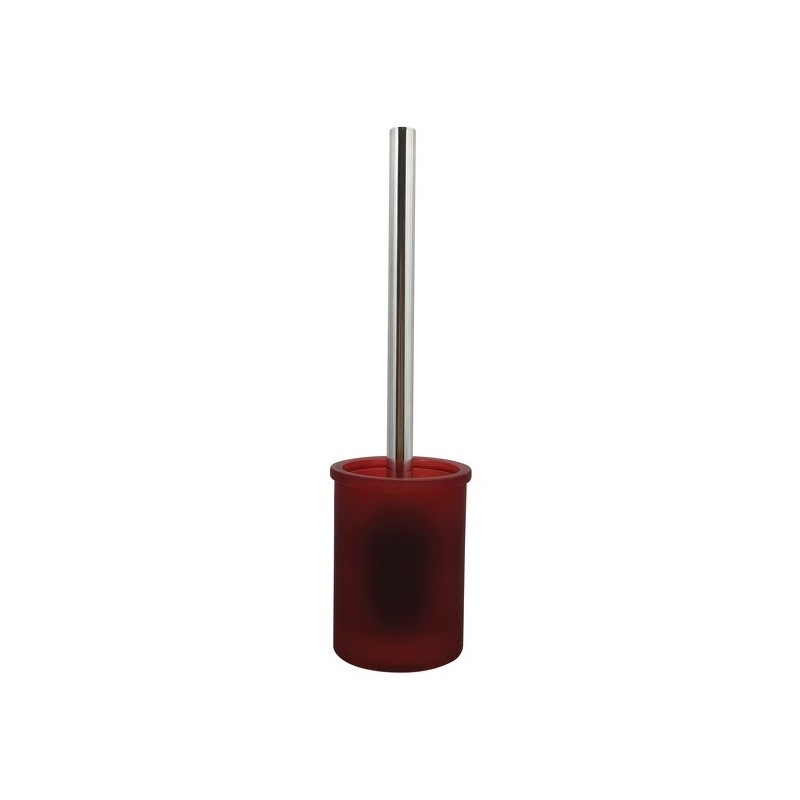 Spirella Toilettenbürste mit Halter Glas YOKO Misty Burgundy