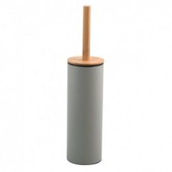 Spirella Toilet Brush with Holder Steel & Bamboo ADONIS Taupe Mat