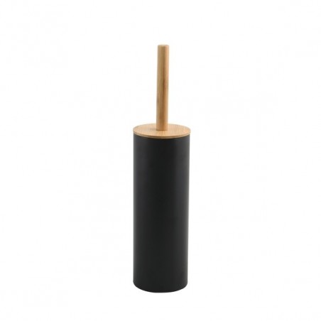 Spirella Toilettenbürste mit Stahl- und Bambushalter ADONIS Grey Black Matt