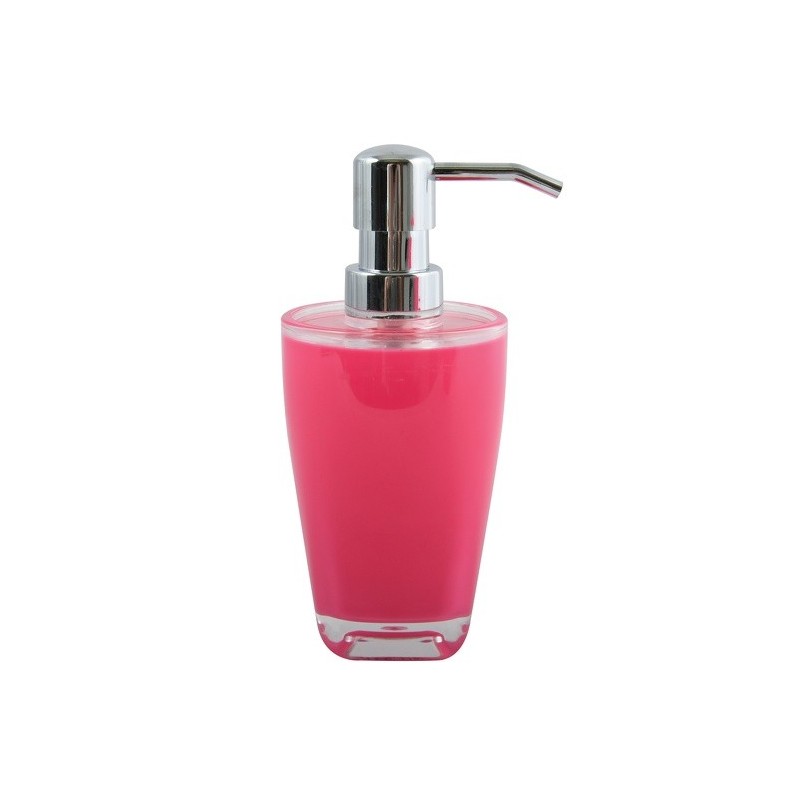Dispenser di sapone acrilico TAHITI Rosa MSV