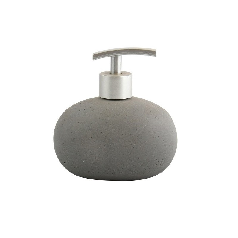 Dispensador de jabón Cerámica BALI Aspecto piedra gris MSV