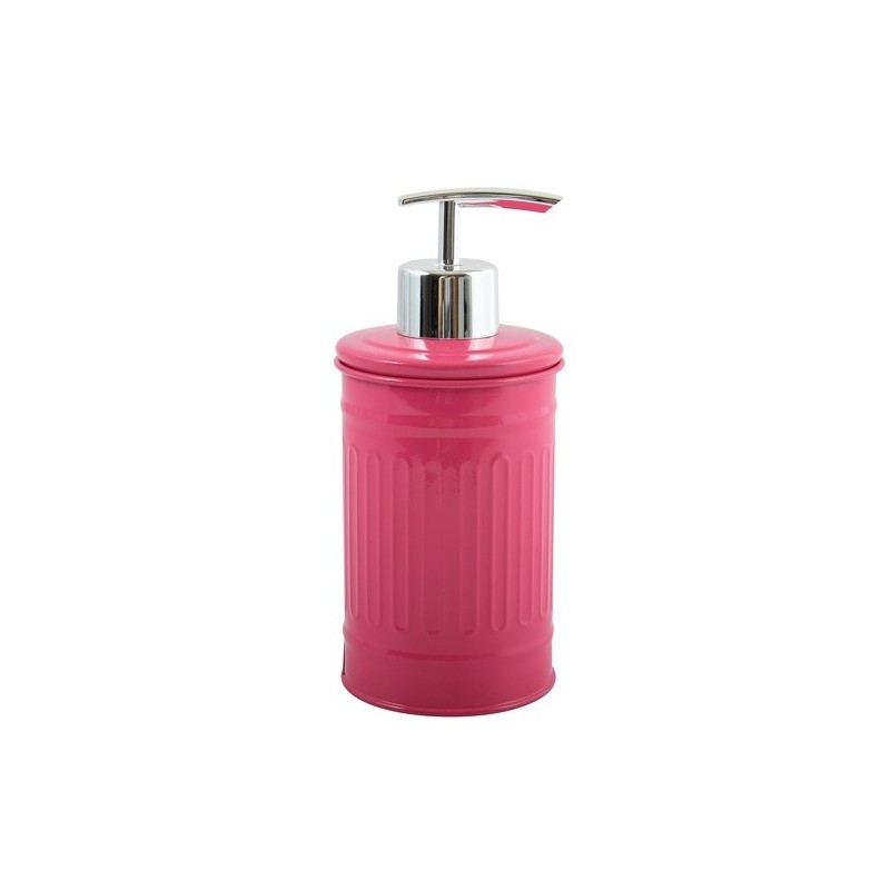 Dispensador de jabón Acero HABANA Fucsia MSV