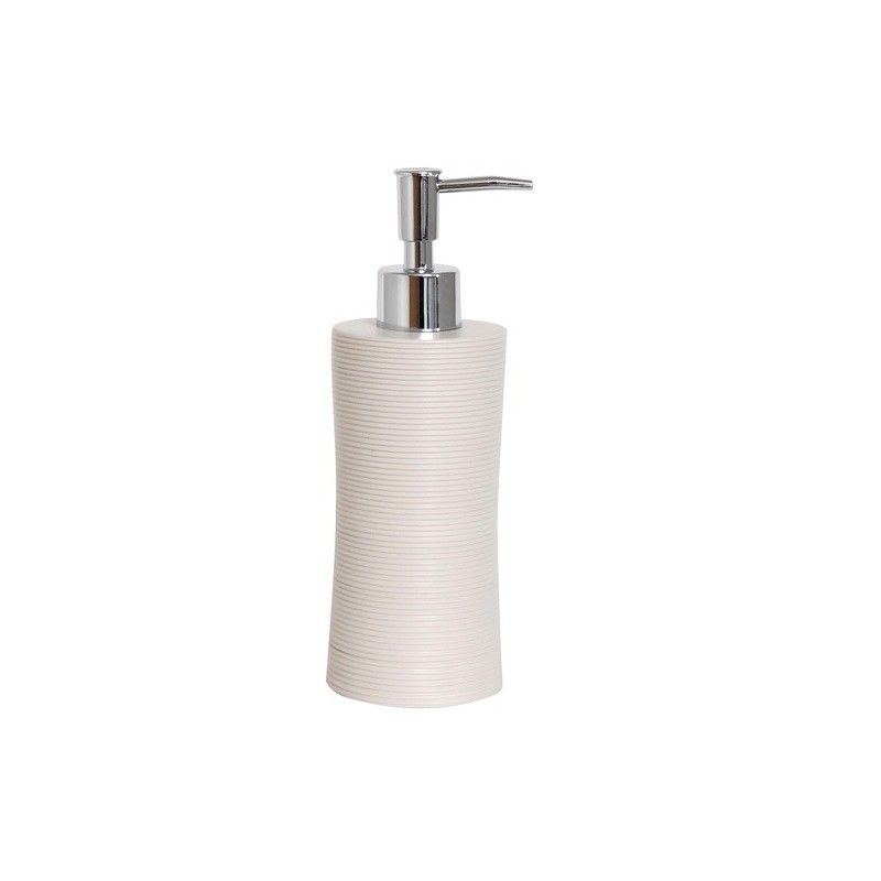 Dispensador de jabón de poliresina JAIPUR Beige MSV