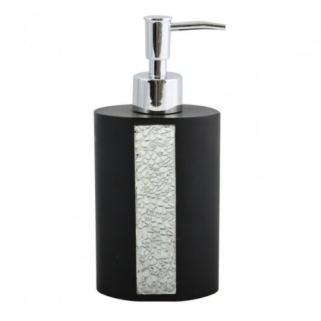 Dispenser Sapone Poliresina Nero LUANDA MSV