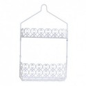Shower Shelf 2 Levels White Steel Agadir MSV