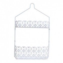 Shower Shelf 2 Levels White Steel Agadir MSV