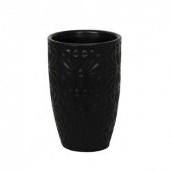Vaso de cerámica VENISE negro MSV