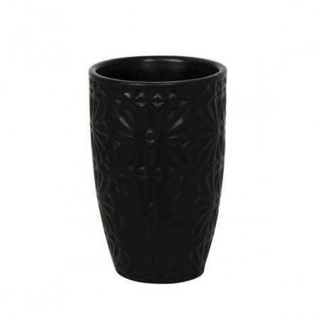 Ceramic tumbler VENISE Black MSV