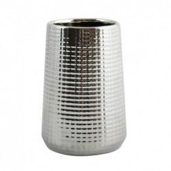 Vaso Cerámica DALLAS Plata MSV