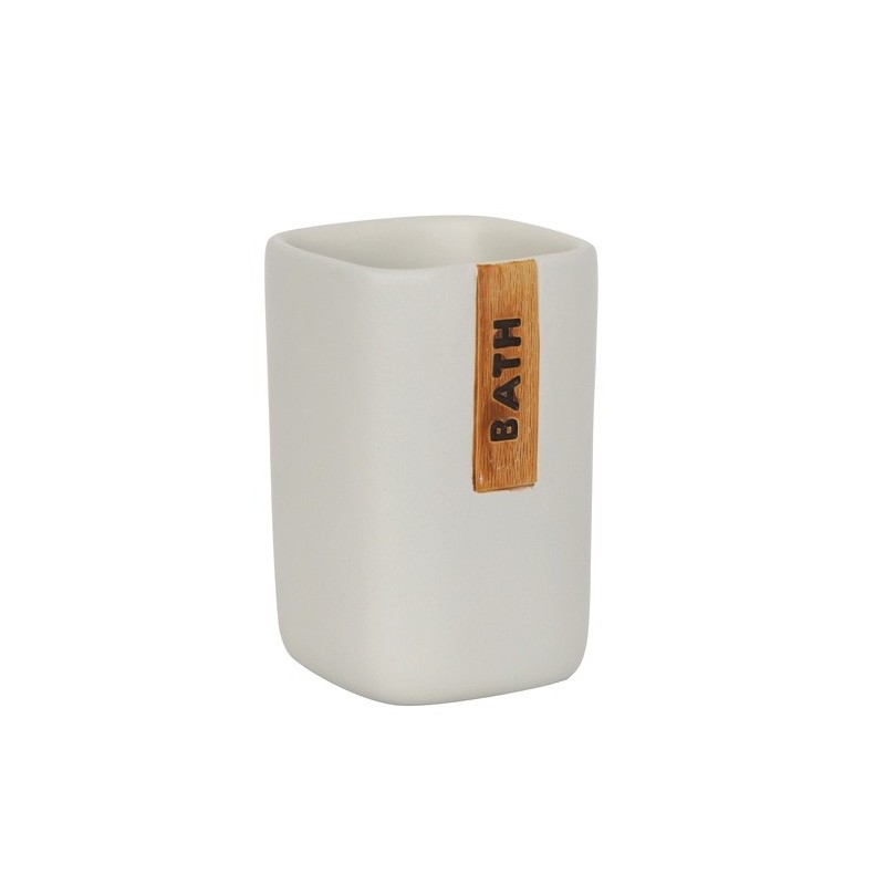 spirella Gobelet Ciment IGUACU Blanc MSV