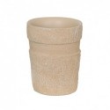 Vaso Poliresina KIRIBATI Beige MSV