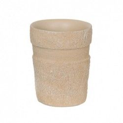 Vaso Poliresina KIRIBATI Beige MSV