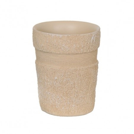 Vaso Poliresina KIRIBATI Beige MSV