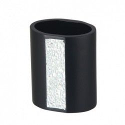 Vaso de poliresina LUANDA Negro MSV
