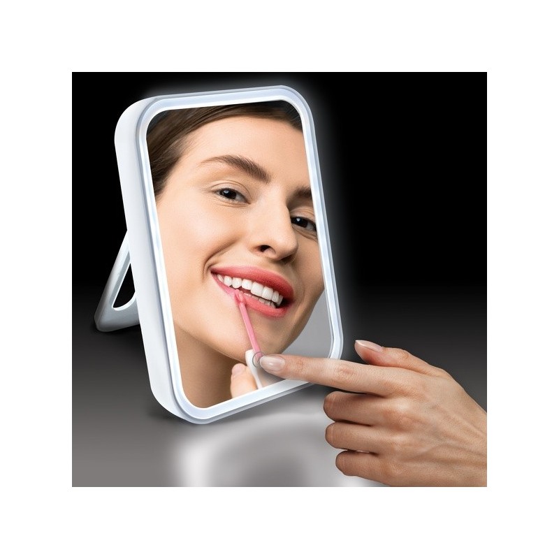 Miroir Lumineux à  Led ANIA Blanc mat MSV