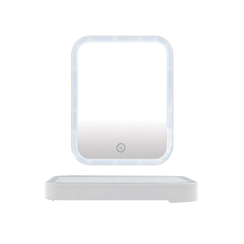 Miroir Lumineux à  Led ANIA Blanc mat MSV