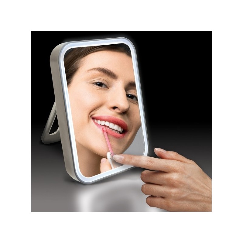 Miroir Lumineux à  Led ANIA Taupe mat MSV