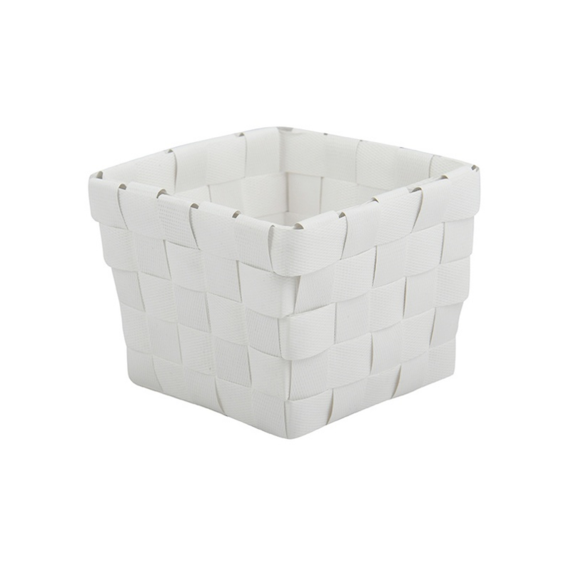 Panier de rangement 10x10x7,5cm Blanc MSV