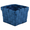 Panier de rangement 10x10x7,5cm Bleu Marine MSV