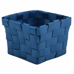 MSV Panier de rangement 10x10x7,5cm Bleu Marine