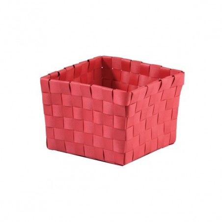 Panier de rangement 10x10x7,5cm Rouge MSV