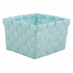 MSV Panier de rangement 10x10x7,5cm Vert Pastel