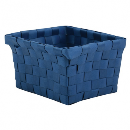 Panier de rangement 14x14x9cm Bleu Marine MSV