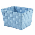 Panier de rangement 14x14x9cm Bleu Pastel MSV