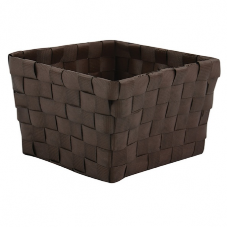 Panier de rangement 14x14x9cm Chocolat MSV